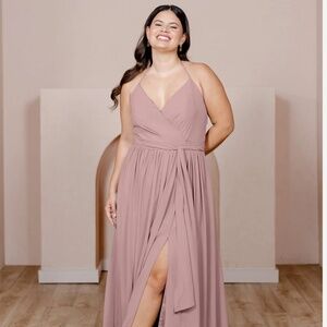 Hannah Chiffon Faux Wrap Dress